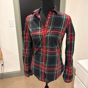 J. Crew Tartan Plaid Perfect Fit Button-down Shirt - 2T